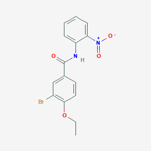 molecular formula C15H13BrN2O4 B3974919 3-bromo-4-ethoxy-N-(2-nitrophenyl)benzamide 