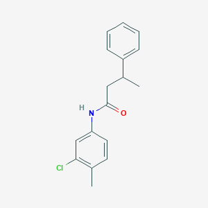 molecular formula C17H18ClNO B3974970 N-(3-chloro-4-methylphenyl)-3-phenylbutanamide 