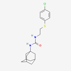 N-1-adamantyl-N'-{2-[(4-chlorophenyl)thio]ethyl}urea