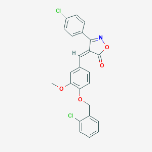 4-{4-[(2-chlorobenzyl)oxy]-3-methoxybenzylidene}-3-(4-chlorophenyl)-5(4H)-isoxazolone