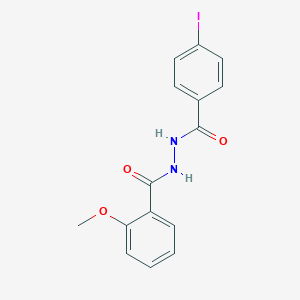 molecular formula C15H13IN2O3 B397504 N'-(4-Iodobenzoyl)-2-methoxybenzohydrazide 