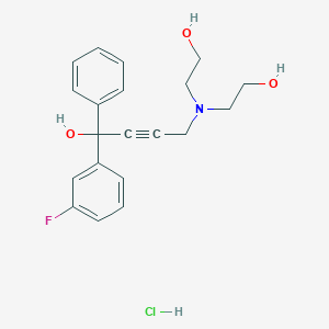 4-[bis(2-hydroxyethyl)amino]-1-(3-fluorophenyl)-1-phenyl-2-butyn-1-ol hydrochloride