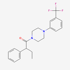 molecular formula C21H23F3N2O B3975078 1-(2-phenylbutanoyl)-4-[3-(trifluoromethyl)phenyl]piperazine 