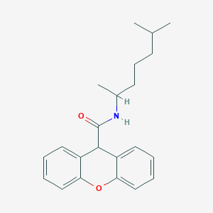 molecular formula C22H27NO2 B3975108 N-(1,5-dimethylhexyl)-9H-xanthene-9-carboxamide 