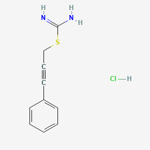 molecular formula C10H11ClN2S B3975128 3-phenyl-2-propyn-1-yl imidothiocarbamate hydrochloride 