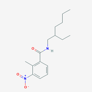 molecular formula C16H24N2O3 B3975135 N-(2-ethylhexyl)-2-methyl-3-nitrobenzamide 