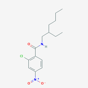 molecular formula C15H21ClN2O3 B3975141 2-chloro-N-(2-ethylhexyl)-4-nitrobenzamide 