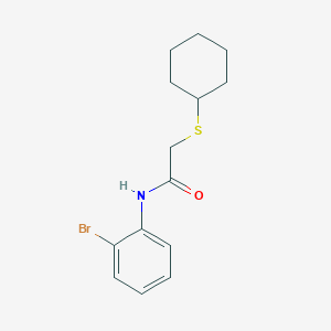 N-(2-bromophenyl)-2-(cyclohexylthio)acetamide