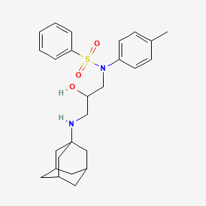 N-[3-(1-adamantylamino)-2-hydroxypropyl]-N-(4-methylphenyl)benzenesulfonamide