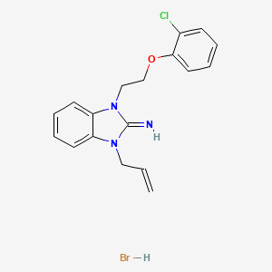 1-allyl-3-[2-(2-chlorophenoxy)ethyl]-1,3-dihydro-2H-benzimidazol-2-imine hydrobromide