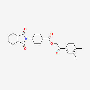 2-(3,4-dimethylphenyl)-2-oxoethyl 4-(1,3-dioxooctahydro-2H-isoindol-2-yl)cyclohexanecarboxylate