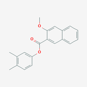 molecular formula C20H18O3 B397523 3,4-Dimethylphenyl 3-methoxy-2-naphthoate 