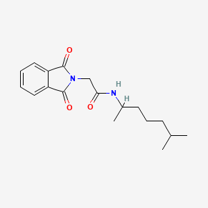 N-(1,5-dimethylhexyl)-2-(1,3-dioxo-1,3-dihydro-2H-isoindol-2-yl)acetamide