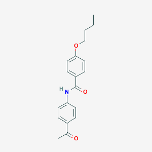 molecular formula C19H21NO3 B397525 N-(4-acetylphenyl)-4-butoxybenzamide 
