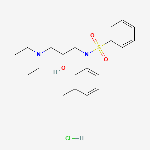 N-[3-(diethylamino)-2-hydroxypropyl]-N-(3-methylphenyl)benzenesulfonamide hydrochloride