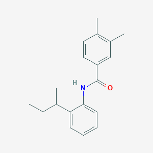 molecular formula C19H23NO B3975292 N-(2-sec-butylphenyl)-3,4-dimethylbenzamide 