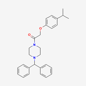 1-(diphenylmethyl)-4-[(4-isopropylphenoxy)acetyl]piperazine