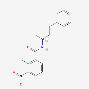 2-methyl-N-(1-methyl-3-phenylpropyl)-3-nitrobenzamide