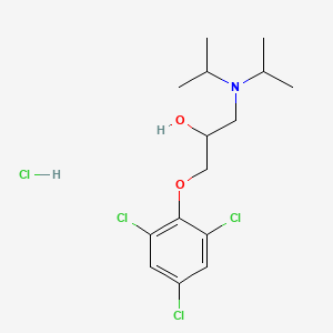 molecular formula C15H23Cl4NO2 B3975334 1-(diisopropylamino)-3-(2,4,6-trichlorophenoxy)-2-propanol hydrochloride 