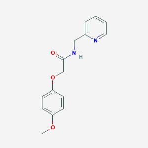 molecular formula C15H16N2O3 B397534 2-(4-methoxyphenoxy)-N-(pyridin-2-ylmethyl)acetamide CAS No. 332146-52-8