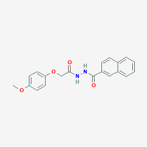 molecular formula C20H18N2O4 B397535 N'-[2-(4-methoxyphenoxy)acetyl]-2-naphthohydrazide 