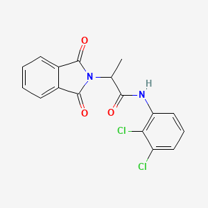 molecular formula C17H12Cl2N2O3 B3975350 N-(2,3-dichlorophenyl)-2-(1,3-dioxo-1,3-dihydro-2H-isoindol-2-yl)propanamide 