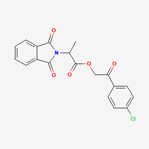 2-(4-chlorophenyl)-2-oxoethyl 2-(1,3-dioxo-1,3-dihydro-2H-isoindol-2-yl)propanoate