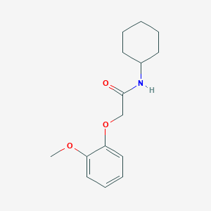molecular formula C15H21NO3 B397539 N-cyclohexyl-2-(2-methoxyphenoxy)acetamide 