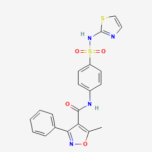 5-methyl-3-phenyl-N-{4-[(1,3-thiazol-2-ylamino)sulfonyl]phenyl}-4-isoxazolecarboxamide