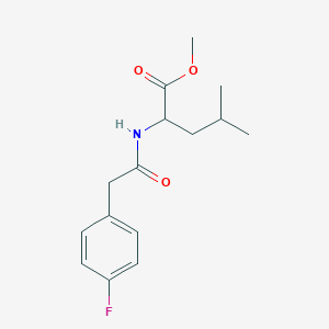 methyl N-[(4-fluorophenyl)acetyl]leucinate