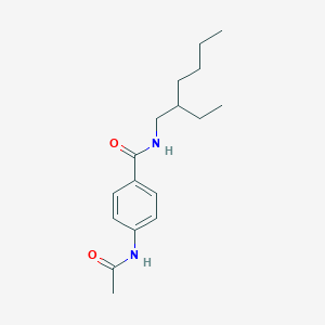 molecular formula C17H26N2O2 B3975449 4-(acetylamino)-N-(2-ethylhexyl)benzamide 