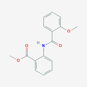 molecular formula C16H15NO4 B397545 Methyl 2-[(2-methoxybenzoyl)amino]benzoate CAS No. 75541-71-8