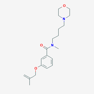 N-methyl-3-[(2-methylprop-2-en-1-yl)oxy]-N-(4-morpholin-4-ylbutyl)benzamide