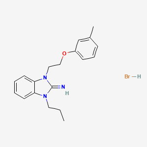 1-[2-(3-methylphenoxy)ethyl]-3-propyl-1,3-dihydro-2H-benzimidazol-2-imine hydrobromide