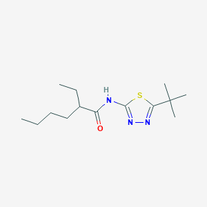 N-(5-tert-butyl-1,3,4-thiadiazol-2-yl)-2-ethylhexanamide