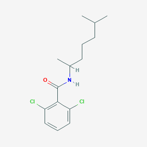 molecular formula C15H21Cl2NO B3975500 2,6-dichloro-N-(1,5-dimethylhexyl)benzamide 