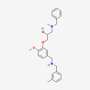 1-[benzyl(methyl)amino]-3-(2-methoxy-5-{[(3-methylbenzyl)amino]methyl}phenoxy)-2-propanol