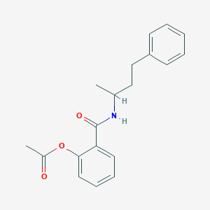 2-{[(1-methyl-3-phenylpropyl)amino]carbonyl}phenyl acetate