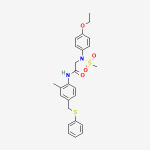 N~2~-(4-ethoxyphenyl)-N~1~-{2-methyl-4-[(phenylthio)methyl]phenyl}-N~2~-(methylsulfonyl)glycinamide