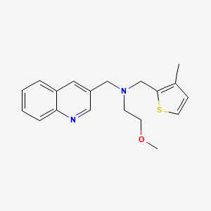 (2-methoxyethyl)[(3-methyl-2-thienyl)methyl](quinolin-3-ylmethyl)amine