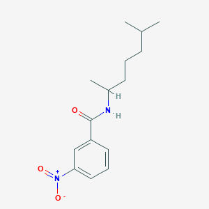 molecular formula C15H22N2O3 B3975599 N-(1,5-dimethylhexyl)-3-nitrobenzamide 