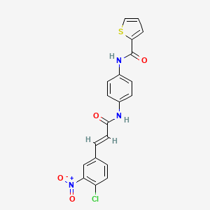 N-(4-{[3-(4-chloro-3-nitrophenyl)acryloyl]amino}phenyl)-2-thiophenecarboxamide