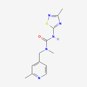 N-methyl-N-[(2-methylpyridin-4-yl)methyl]-N'-(3-methyl-1,2,4-thiadiazol-5-yl)urea