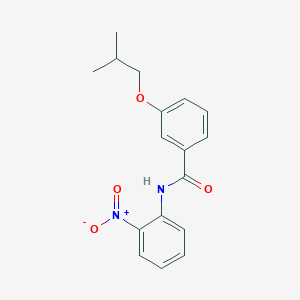 molecular formula C17H18N2O4 B3975630 3-isobutoxy-N-(2-nitrophenyl)benzamide 