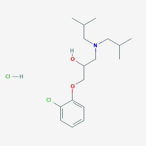 molecular formula C17H29Cl2NO2 B3975678 1-(2-chlorophenoxy)-3-(diisobutylamino)-2-propanol hydrochloride 