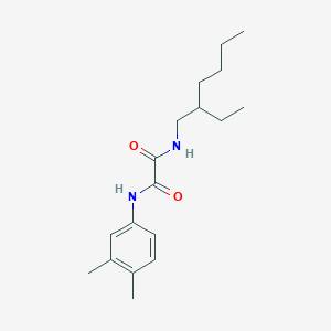 molecular formula C18H28N2O2 B3975687 N-(3,4-dimethylphenyl)-N'-(2-ethylhexyl)ethanediamide 