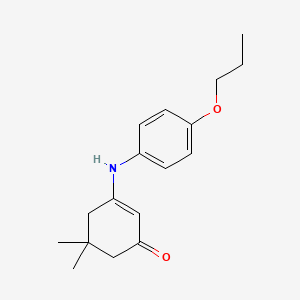 5,5-dimethyl-3-[(4-propoxyphenyl)amino]-2-cyclohexen-1-one