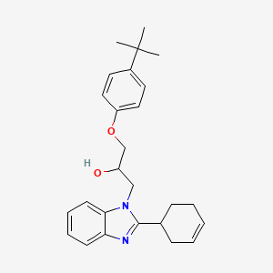 molecular formula C26H32N2O2 B3975707 1-(4-tert-butylphenoxy)-3-[2-(3-cyclohexen-1-yl)-1H-benzimidazol-1-yl]-2-propanol 