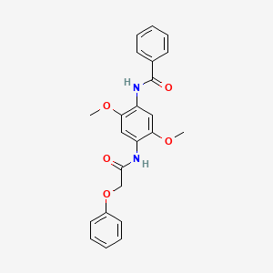 N-{2,5-dimethoxy-4-[(phenoxyacetyl)amino]phenyl}benzamide