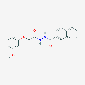 molecular formula C20H18N2O4 B397574 N'-[2-(3-methoxyphenoxy)acetyl]-2-naphthohydrazide 